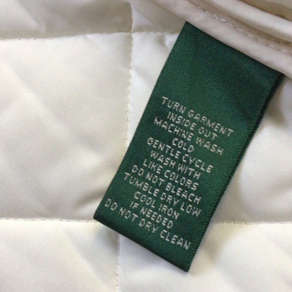 Lauren Ralph Lauren Quilted Cream Puffer Jacket - Picture 8 of 12